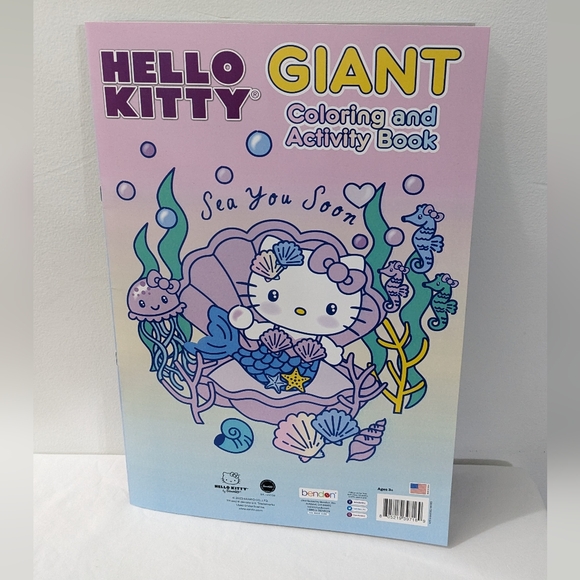 Hello Kitty Sanrio Giant Coloring and Activity Book, NEW - Picture 2 of 6